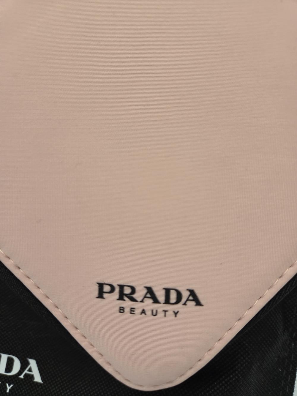 Prada Beauty Pink Triangle Cosmetic Pouch NEW IN DUSTBAG 9 X 5 X 2 INCH - Picture 2 of 7